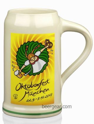 2007 Munich Oktoberfest Stein - 1 Liter - Stocked In The Usa By Beer Gear - Nib