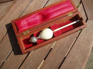 Cased Hydrometer In Mahogany Case.  T.  O.  Blake,  London,  Made About 1900