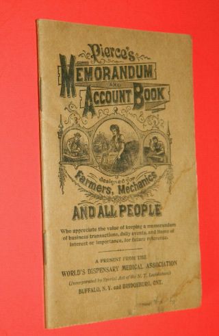 Vintage Pierces Memorandum Account Book 1925 - 26