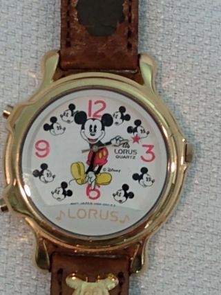 Vintage Lorus Musical Mickey Mouse Watch,  Plays Musical Mickey Tunes