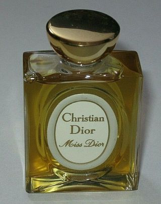 Vintage Christian Dior Perfume Bottle Miss Dior - 1/2 Oz - 15 Ml - Open/full