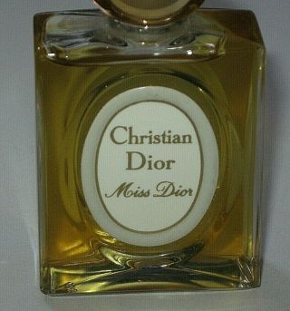 Vintage Christian Dior Perfume Bottle Miss Dior - 1/2 OZ - 15 ML - Open/Full 3