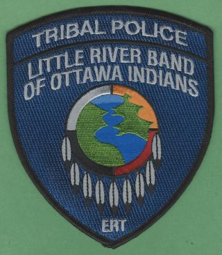 Little River Band Of Ottawa Indians Tribal Police Ert Shoulder Patch