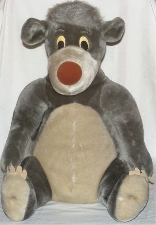 Disney Store 22 " The Jungle Book Baloo The Bear Plush
