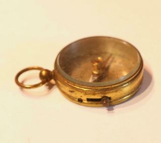 Antique Brass Compass In Good Order Circa 1900 - 1920