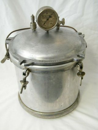 Vintage Sechrist Pressure Cooker - Cast - Molded Aluminum Usa