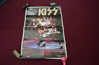 Kiss Alive 1975 Poster Vintage Rock Steady Boutwell Group Shot Alive 1