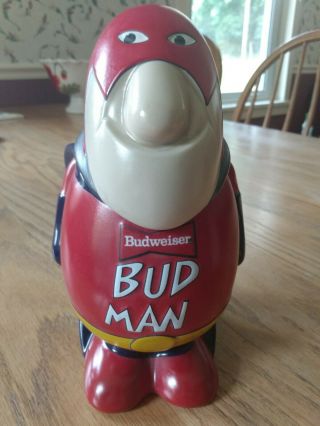 Vintage Budweiser Bud Man Beer Stein 1989 Ceramic Budman Collectors Edition