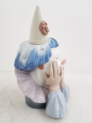 Vintage Lladro Porcelain Clown 12 