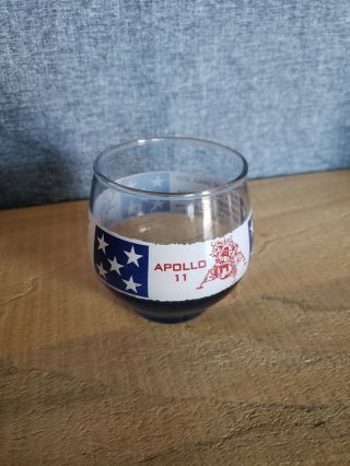 Vintage Apollo 11 First Man On The Moon Glass 1969 Neil Armstrong 8oz.