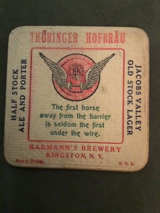 Thuringer Hofbrau Barmanns Brewery Kingston Ny