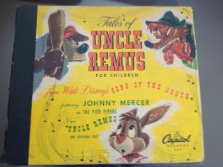 1947 Disney Tales Of Uncle Remus (4) Record Book Complete/ Intact