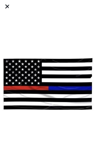 Thin Blue Line And Thin Red Line Dual American Flag - 3 X 5 Ft With Grommets