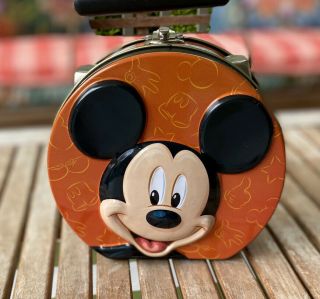 Disney Mickey Mouse Tin Storage Container Or Kids Lunch Box