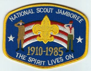Bsa National Jamboree 1985 Jacket And Pocket Patch Fully Embroidered
