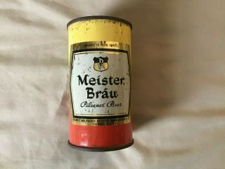 Meister Brau Empty 12 Oz Flat Top Beer Can 1956 Chicago