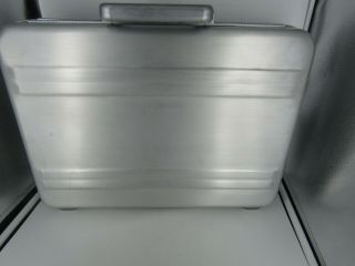 Vintage Zero Halliburton Attaché Case Silver Briefcase W/Combination Lock 2
