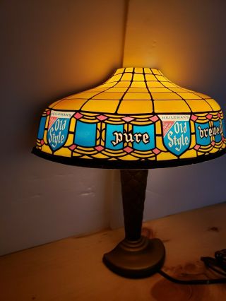 Old Style Lamp Sconce Lighted Beer Sign - G Heileman Brewing,  Lacrosse,  Wi 3