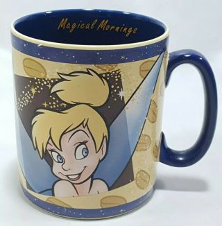 Walt Disney World Tinkerbell Oversized Coffee Mug Cup Magical Mornings 24 Oz Tea