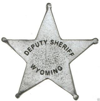 1 In Hat Pin Wyoming Deputy Sheriff Old West Pin Badge 22 Made In Usa
