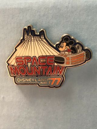 Disney Trading Pin Disneyland 1977 Space Mountain Pin 2005 Edition Great Size
