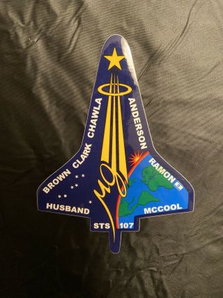 Boeing Nasa Sticker Sts - 107 Space Shuttle Columbia Final Mission