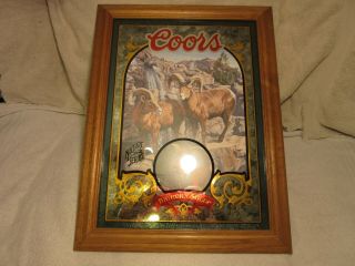 Coors Bighorn Sheep Nature Series No.  2 Of 6 Mirror Limited Edition