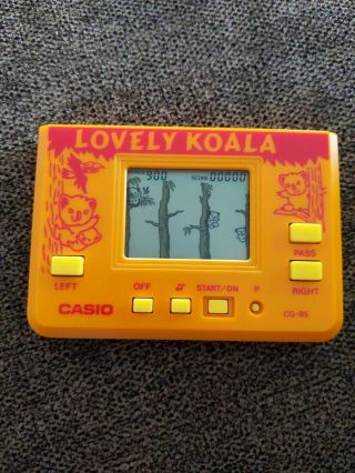 Vintage Handheld Lcd Game Casio - Cg - 95 - Lovely Koala - 1986 Japan
