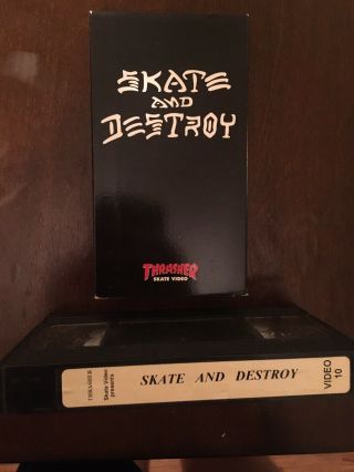 Vtg Thrasher Skate And Destroy Vhs Video 10 90s High Speed Productions