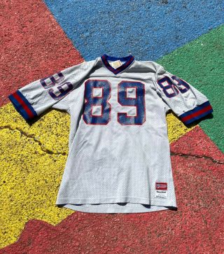 Vintage 80s York Giants Mark Bavaro 89 Sand Knit NFL Football Jersey Large 3
