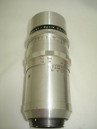 Vtg Fine Meyer - Optik Gorlitz Lens Exacta Mount Primotar 1:3.  5/135 C1