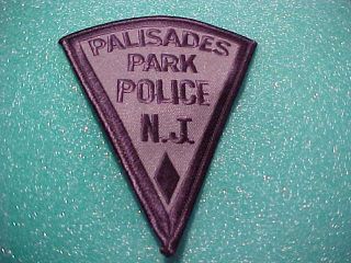 Palisades Park Jersey Police Patch Shoulder Size