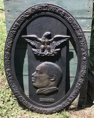 Vtg Dr.  Martin Luther King Jr.  Profile Bust Mid Century Modern American Eagle
