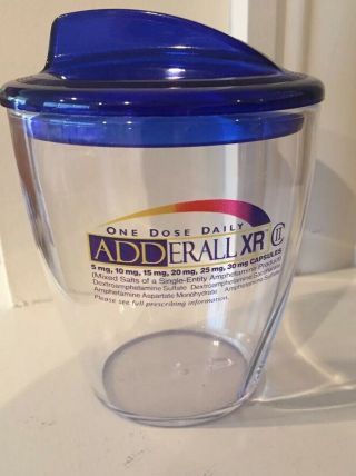 Adderall Pharmaceuticals Jar W Lid Candy Cotton