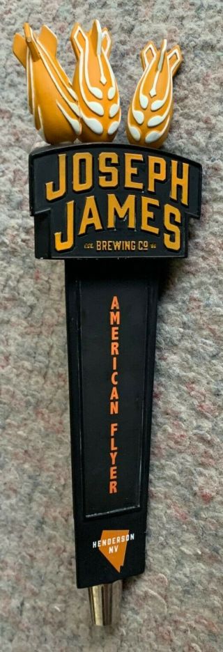 Joseph James Brewing American Flyer Figural Beer Tap Handle Rare