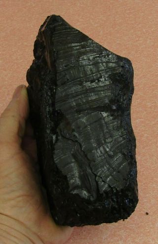 VERY LARGE MINERAL SPECIMEN OF GILSONITE (HYDROCARBON) FROM BONANZA,  UTAH 3