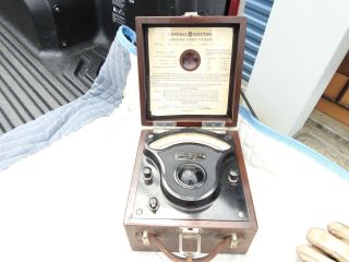 Antique General Electric Ac Voltmeter Schenectady Ny1944 Scientific Equipment 2