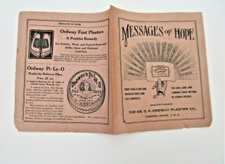 1900 Quack Medicine Advertising Brochure Dr.  Dp Ordway 