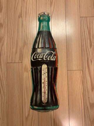 Coca - Cola Thermometer Vintage - - length 29.  5 inches - No bends 2