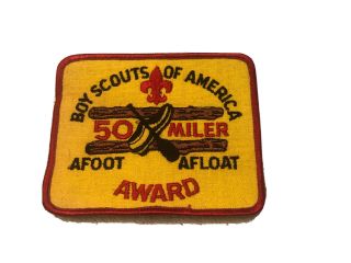 Boy Scouts 50 Miler Award Patch Vintage 70s/80s Old Stock