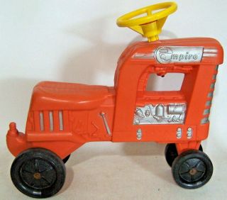 Vintage Empire Blow Mold Sit N Ride Farm Tractor Child Ride Toy