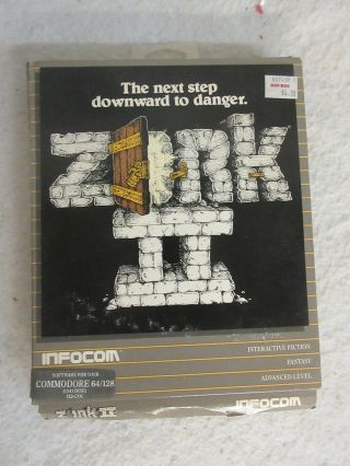 Vintage Zork Ii: Commodore 64/128 (1) 5.  25 " Infocom Never Played Contents