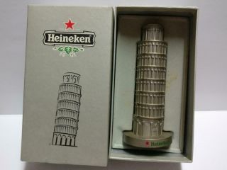 Vintage Singapore Heineken Beer Leaning Tower Of Pisa Display W/box F/s A2165 3