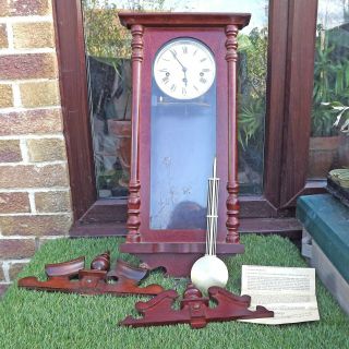 Wm / William Widdop Westminster Chime Wall Clock 8 Day Vienna - Spares