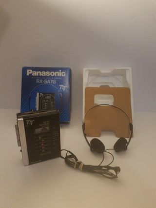 Read Vintage Panasonic Rx - Sa78 Stereo Radio Cassette Player Touchntune Reverse