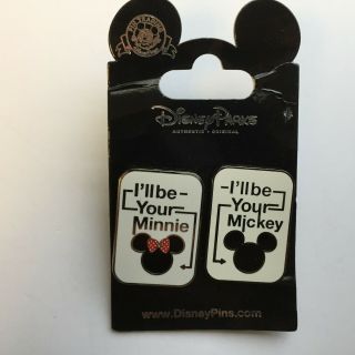 I’ll Be Your Mickey / Minnie - 2 Pin Set - Disney Pin 101238