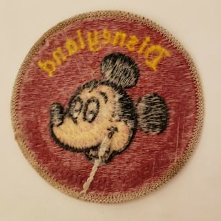 Vintage Walt Disney Disneyland Mickey Mouse Sew On Patch 3 