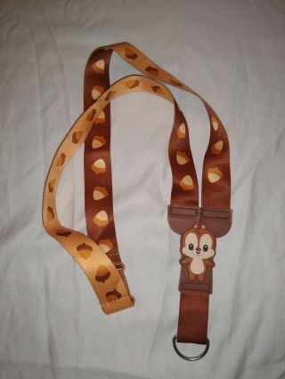 Chip And Dale Style Reversible Lanyard From Disney Parks Still With Tags -