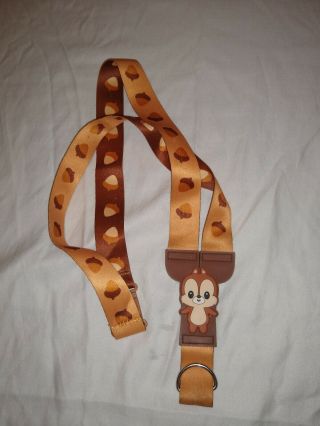 Chip and Dale style Reversible Lanyard from Disney Parks Still with Tags - 2