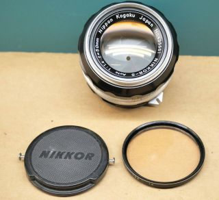 Vintage 50mm Nippon Kogaku Nikkor - S Auto 1:1.  4 F=50mm Lens Slr Camera